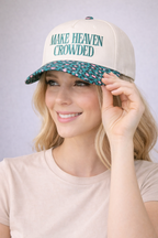 Make Heaven Crowded Embroidered Adjustable Hat