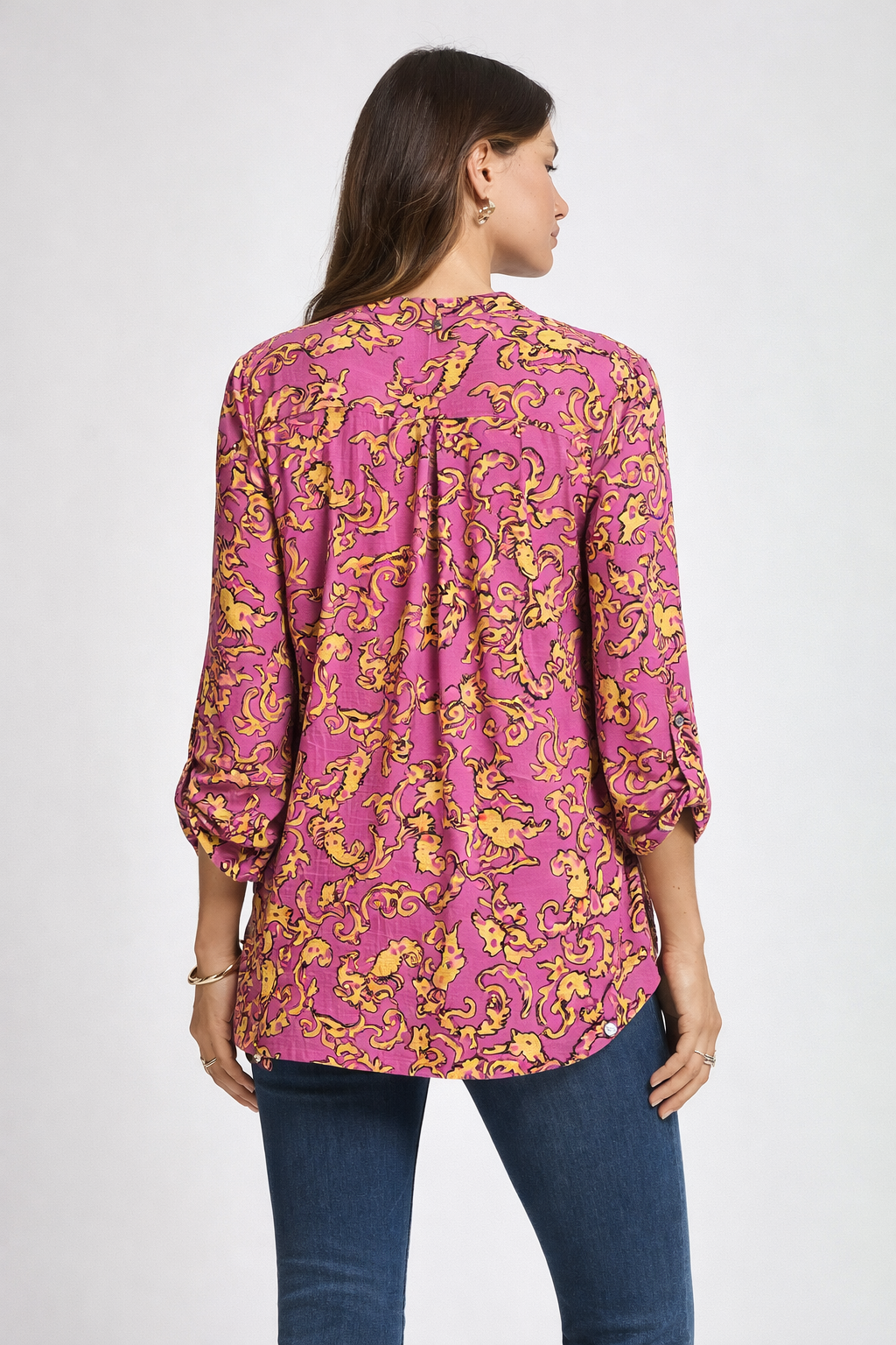 Dear Scarlett Pink Print Lizzy Top