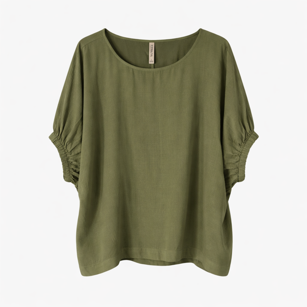 Zenana Solid Oversized Boxy Top Relaxed Everyday Fit