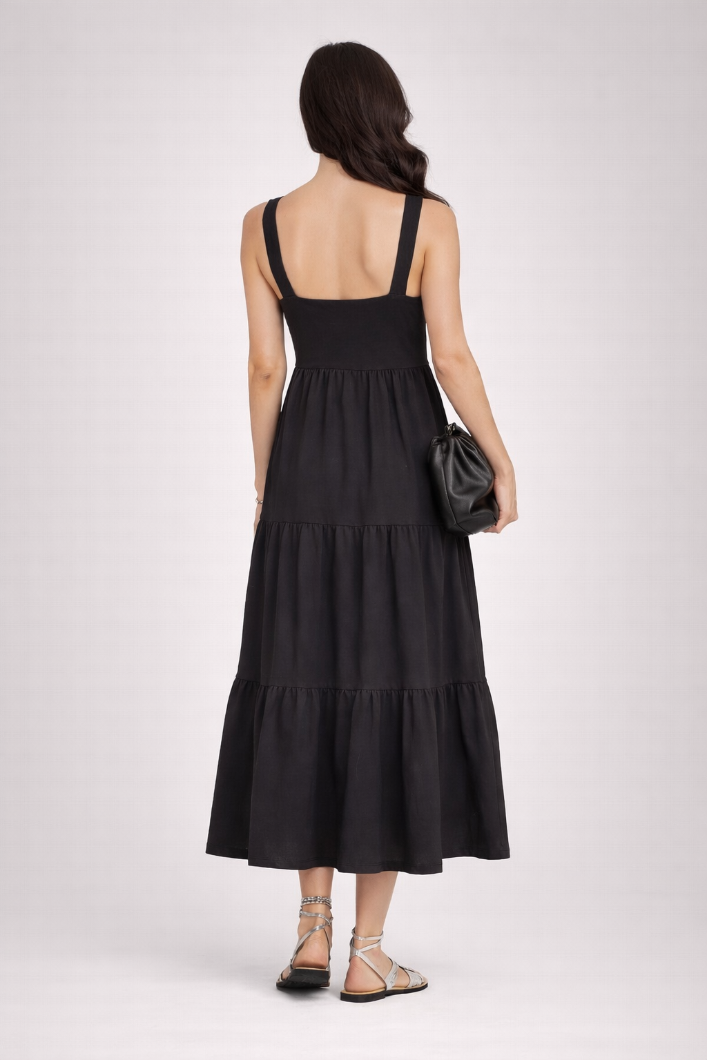 The Drop Brit Tiered Midi Dress