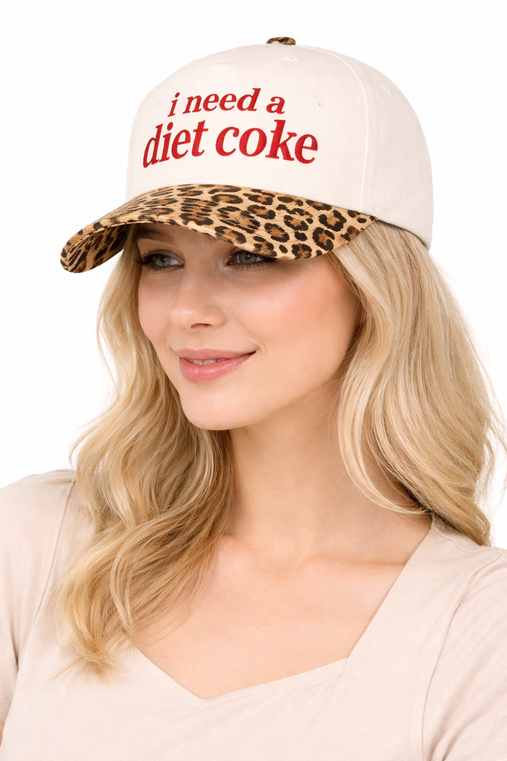 I Need a Diet Coke Embroidered Adjustable Hat