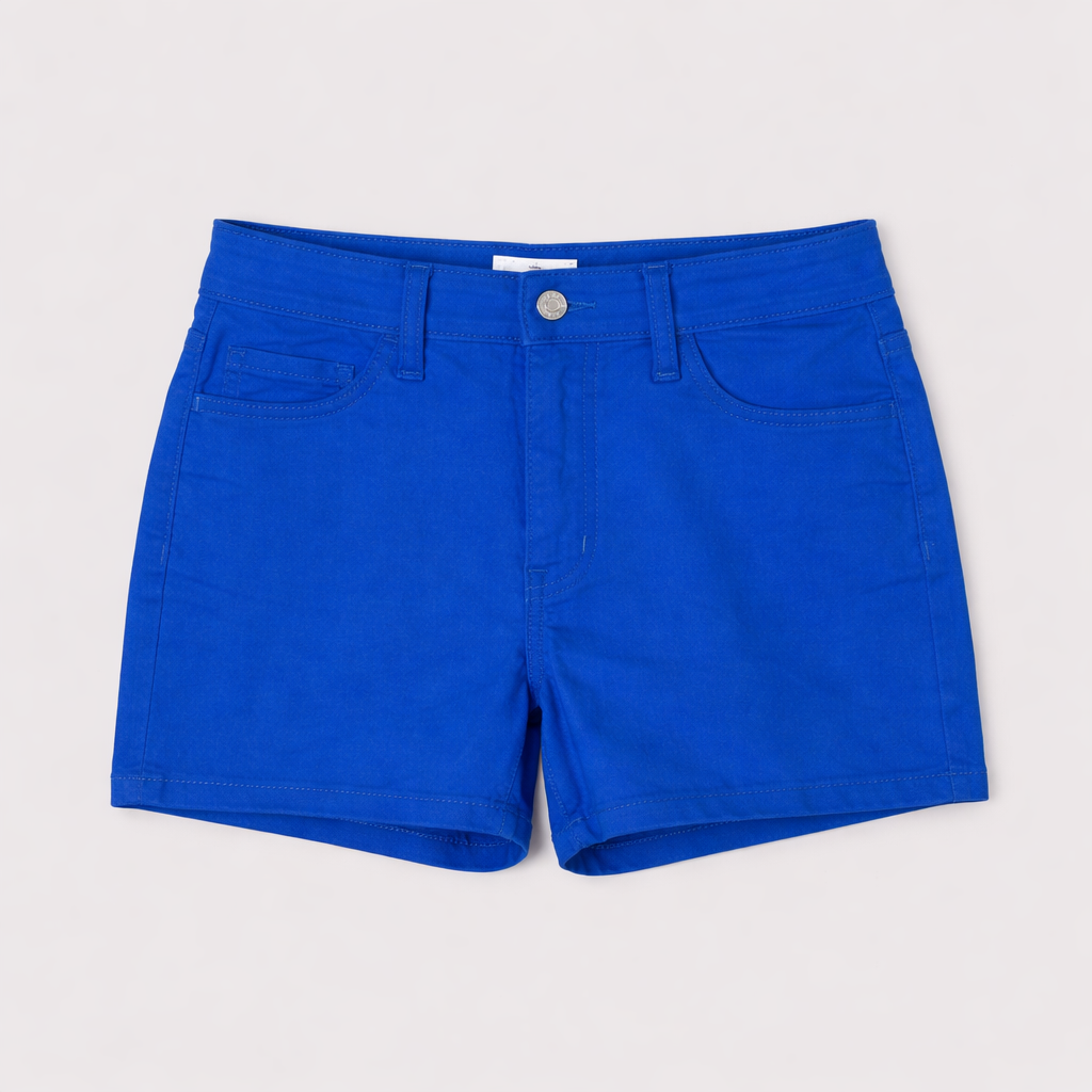 Denim Shorts 3.5" Inseam Stretch Mid Rise