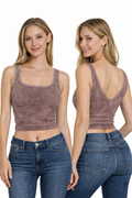 Zenana Seamless Ribbed Brami | Reversible Layering Tank