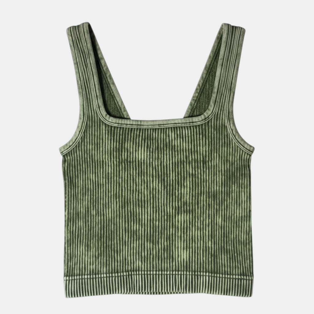 Zenana Seamless Ribbed Brami | Reversible Layering Tank