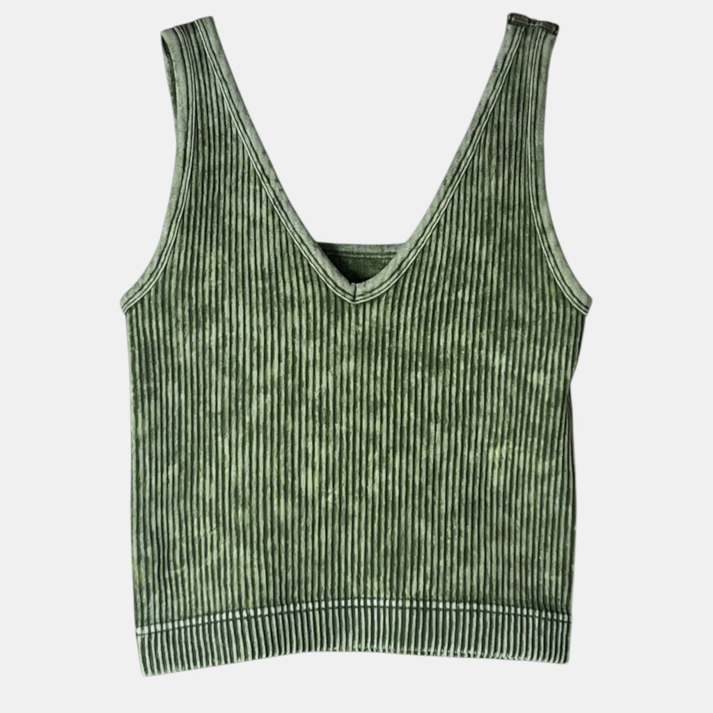 Zenana Seamless Ribbed Brami | Reversible Layering Tank