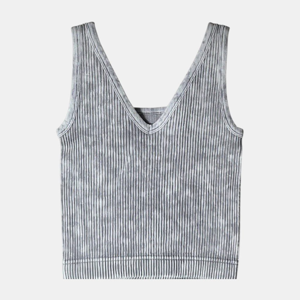 Zenana Seamless Ribbed Brami | Reversible Layering Tank