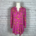 Dear Scarlett Pink Print Lizzy Top