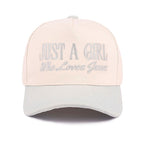 Just A Girl Who Loves Jesus Embroidered Adjustable Hat
