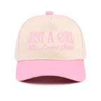 Just A Girl Who Loves Jesus Embroidered Adjustable Hat