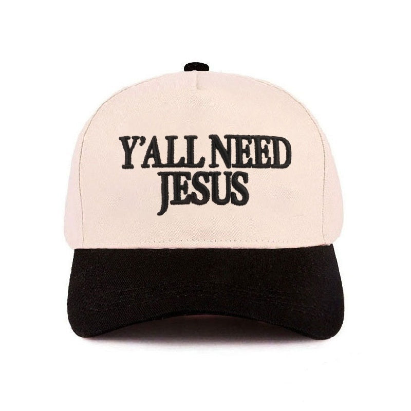 Y’all Need Jesus Embroidered Adjustable Hat