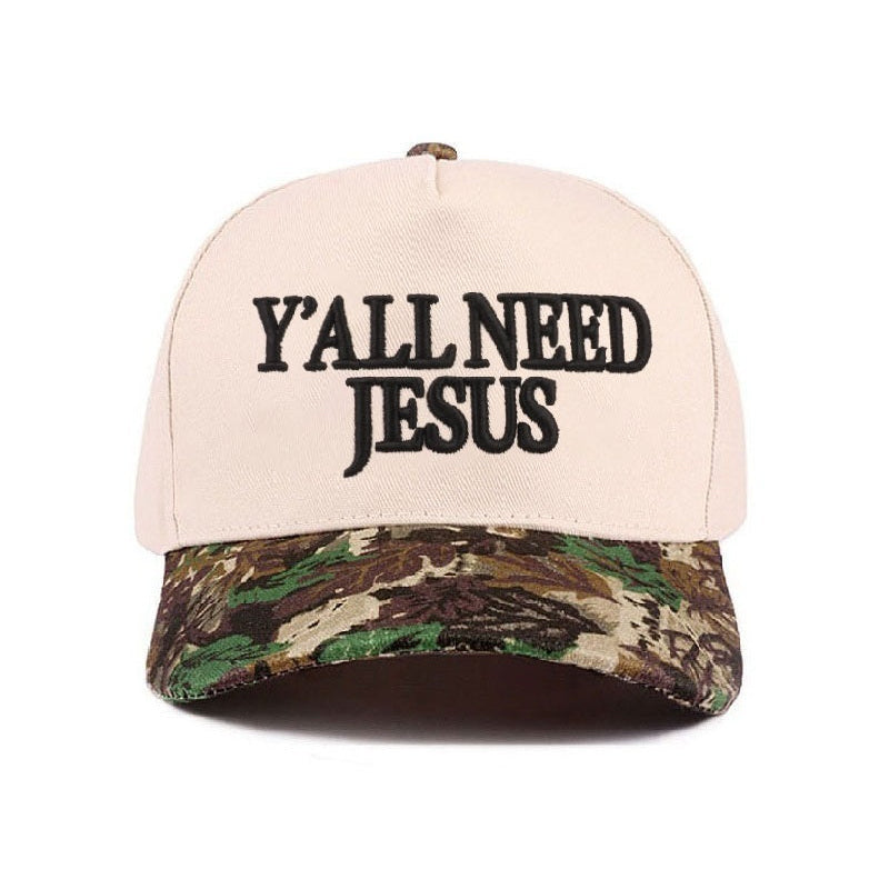 Y’all Need Jesus Embroidered Adjustable Hat