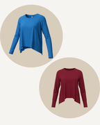 Zenana Cropped Long Sleeve Tee | Lightweight Basic