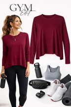 Zenana Cropped Long Sleeve Tee | Lightweight Basic