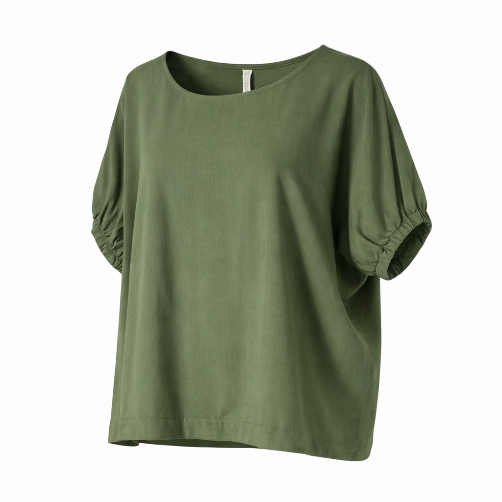 Zenana Solid Oversized Boxy Top Relaxed Everyday Fit