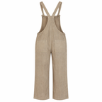 Zenana Ash Mocha Washed Knot Strap Jumpsuit