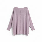 Zenana Pink Grey Lightweight Sweater