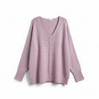 Zenana Pink Grey Lightweight Sweater