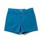 Denim Shorts 4" Inseam Stretch Mid Rise