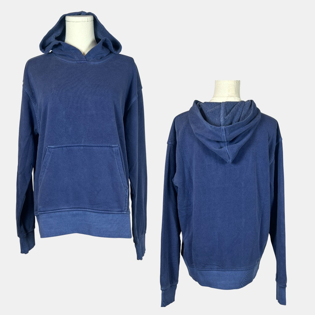 Zenana Lt Navy Pigment Dyed Hoodie