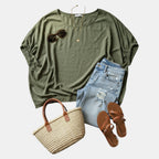 Zenana Solid Oversized Boxy Top Relaxed Everyday Fit