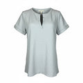 Zenana Light Gray Waffle Knit Top