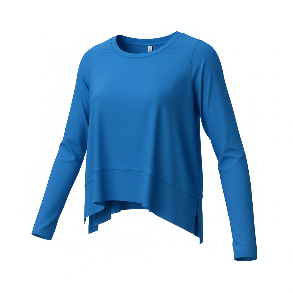 Zenana Cropped Long Sleeve Tee | Lightweight Basic