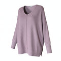 Zenana Pink Grey Lightweight Sweater