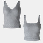 Zenana Seamless Ribbed Brami | Reversible Layering Tank