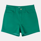 Denim Shorts 4" Inseam Stretch Mid Rise