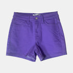 Denim Shorts 4" Inseam Stretch Mid Rise