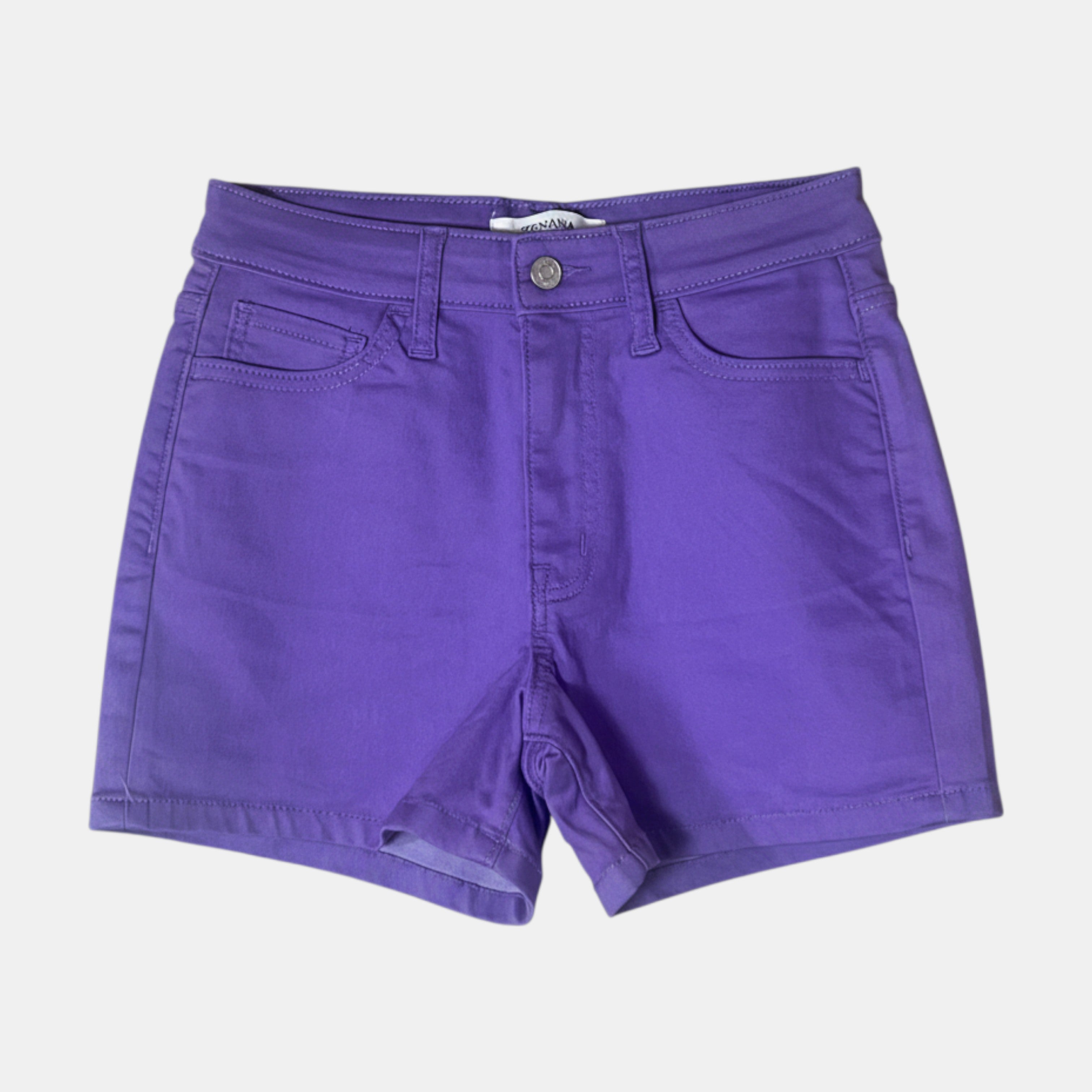 Denim Shorts 4" Inseam Stretch Mid Rise