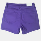 Denim Shorts 4" Inseam Stretch Mid Rise