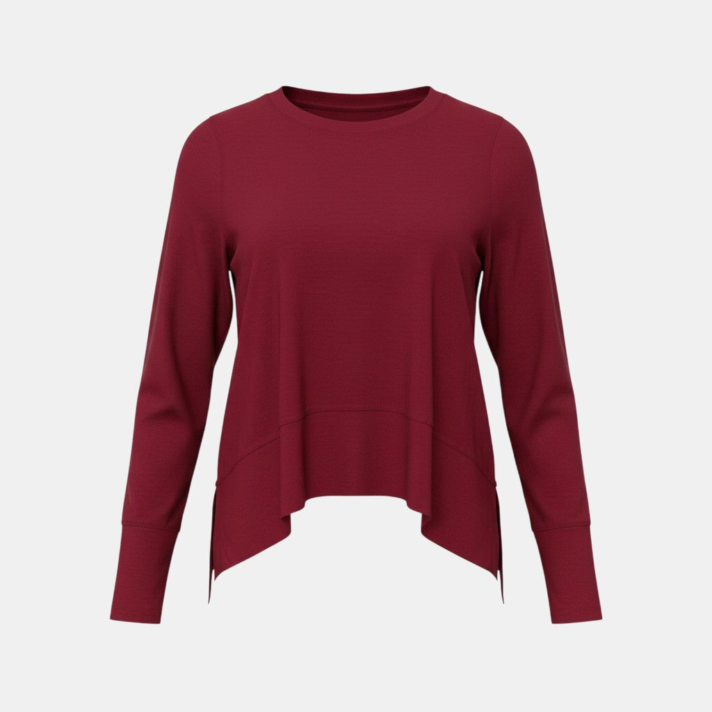 Zenana Cropped Long Sleeve Tee | Lightweight Basic