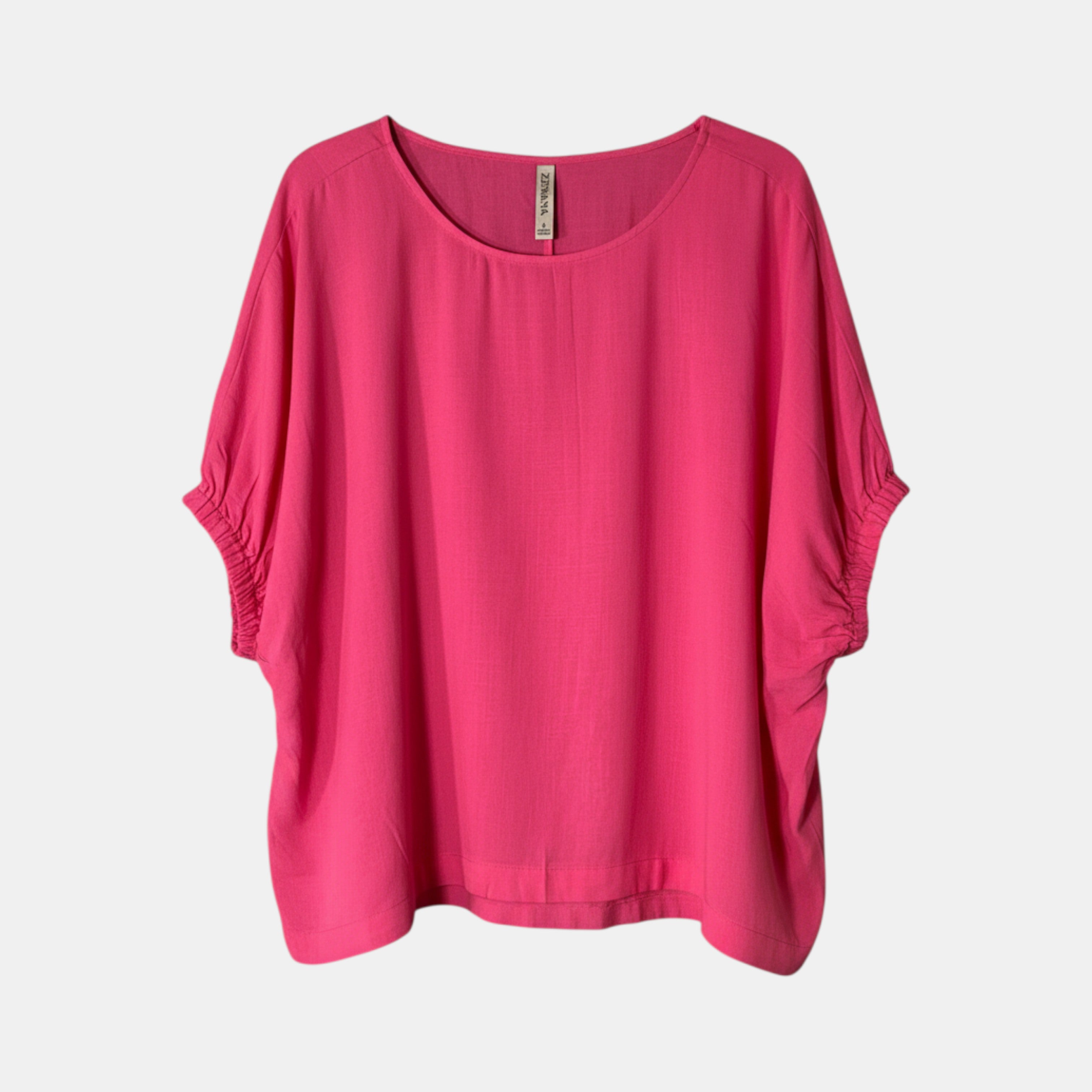 Zenana Solid Oversized Boxy Top Relaxed Everyday Fit