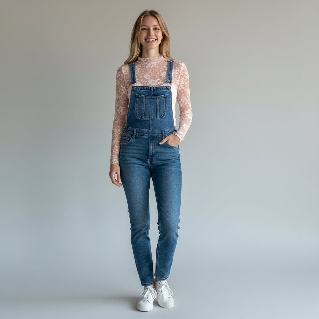 Soft Pink Sheer Lace Mock Neck Top | Long Sleeve