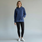 Zenana Lt Navy Pigment Dyed Hoodie