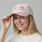 Just A Girl Who Loves Jesus Embroidered Adjustable Hat