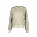 Zenana Sand Beige Relaxed fit Crewneck Sweatshirt