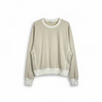 Zenana Sand Beige Relaxed fit Crewneck Sweatshirt